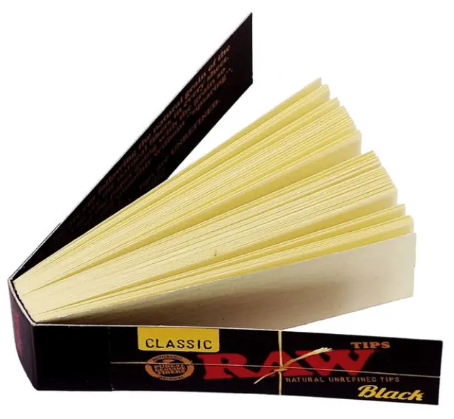 RAW Tips Black Τζιβάνα Μαύρη - Aκατέργαστη 50φ. 2