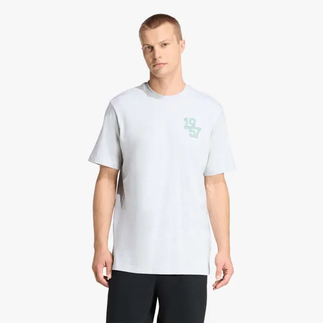 adidas Sportswear Men's Real Madrid Heritage Heavy Cotton Tee Γκρι Ανοιχτό JZ7036 (adidas Sportswear)
