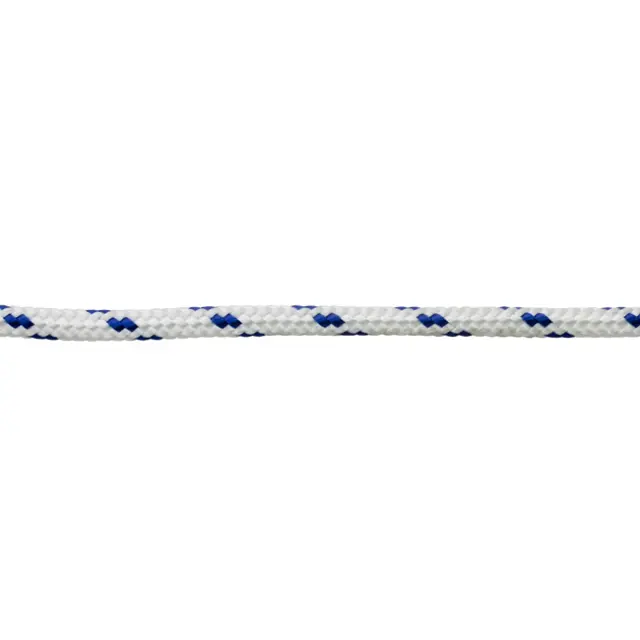PES Πλεγμένο Σχοινί Λευκό/Μπλε 6mm