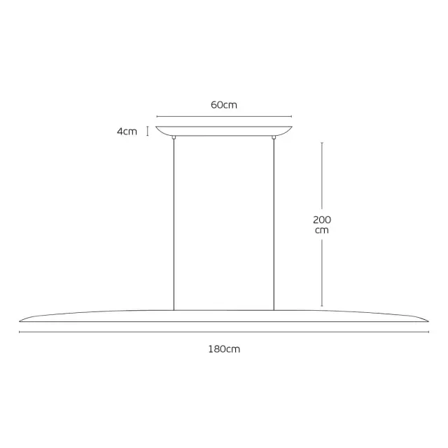 Woody 04582 Φωτιστικό 180cm LED κρεμαστό Φυσικό ξύλο 3
