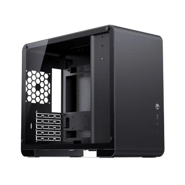 Jonsbo PC Case U4 Mini Tempered Glass Mini Tower Black (U4 MINI BLACK)