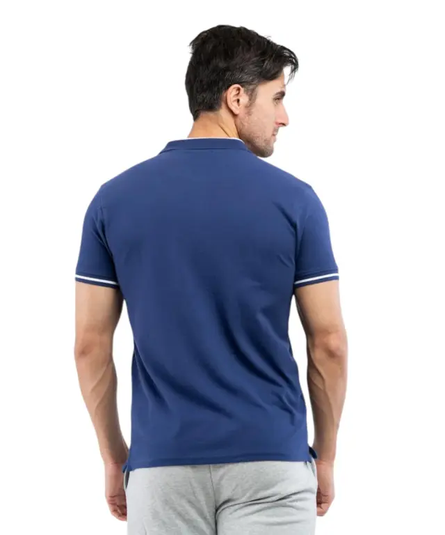 Cavalli Class - Ανδρική Μπλούζα Κοντομάνικη Polo Πικέ TXT64RKB002-04551 Μπλε 2