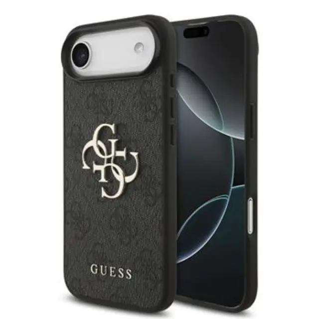Guess PU 4G Metal Logo Case for iPhone Air Grey