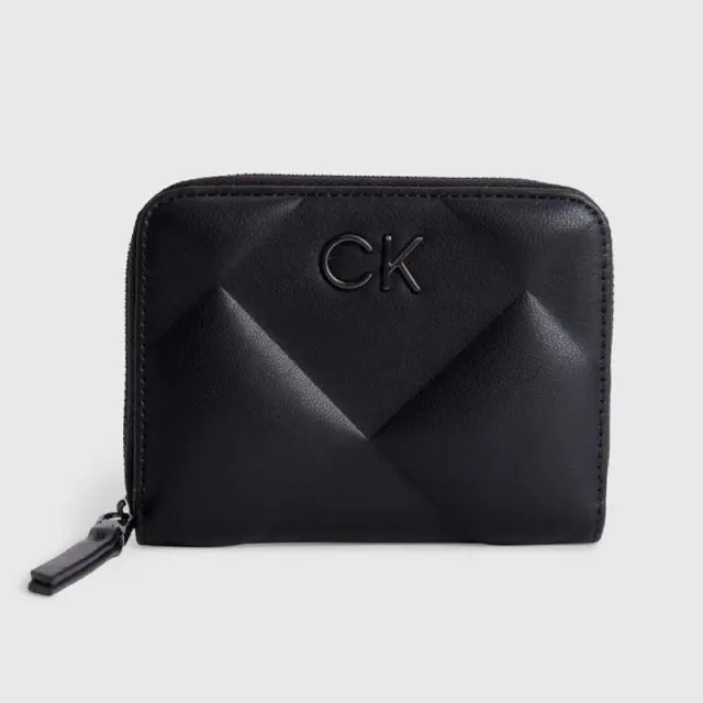 Calvin Klein - Γυναικείο Πορτοφόλι Μικρό Re-Lock Quilt Za K60K610785-BAX Μαύρο