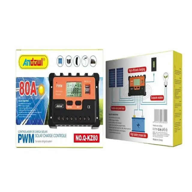 Andowl Q-KZ80 Ρυθμιστής Φόρτισης 80Α - Solar charge control 0751194 3