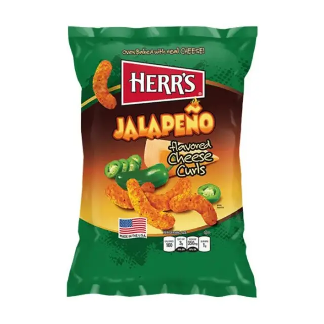Herr's Jalapeño Flavored Cheese Curls 170gr