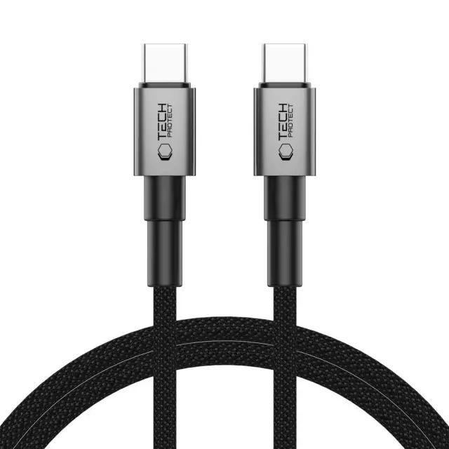 Tech-Protect® DNA Ultraboost Καλώδιο USB-C σε USB-C 60W 3A 1m/Iron Grey.