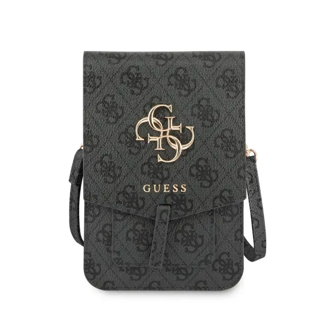 Guess PU 4G Metal Logo Phone Bag Grey 2