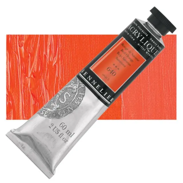 Ακρυλικό Sennelier Extra Fine - 640 Red Orange S3 - 60ml