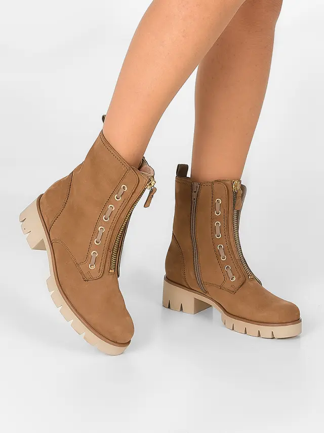 Gabor Μποτάκια Γυναικείο δέρμα Nubuck Μπεζ GAB/51716 14-NUT 2