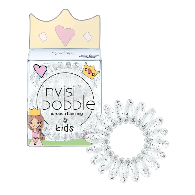 Invisibobble Kids Princess Sparkle Παιδικό Λαστιχάκι 3τμχ