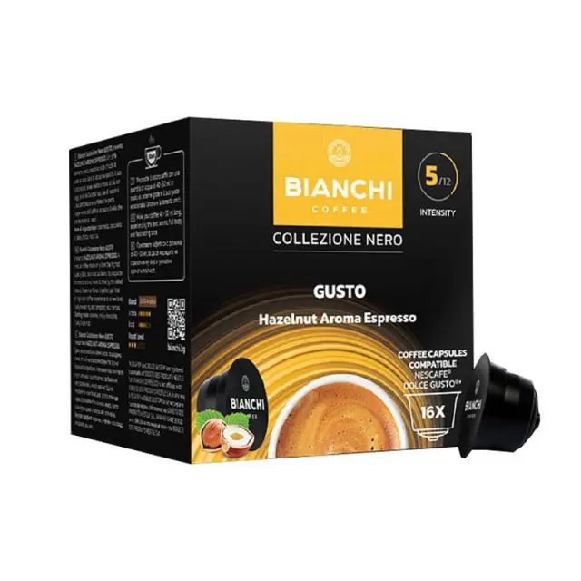 Bianchi Hazelnut Aroma Espresso κάψουλες Dolce Gusto - 16 τεμάχια