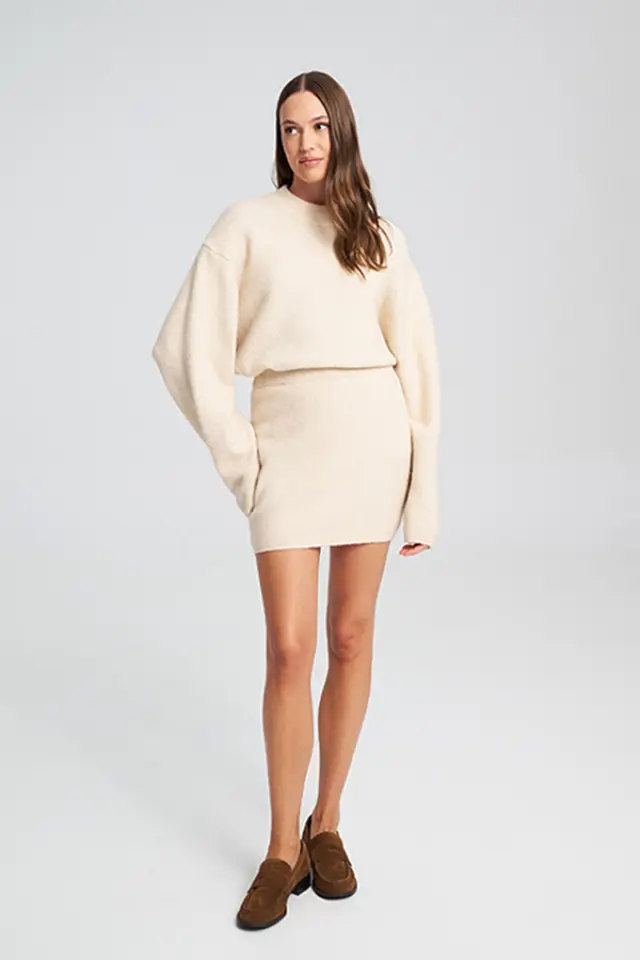 Μίνι Πλεκτή Φούστα ZAFRINA KNITTED SKIRT - XS