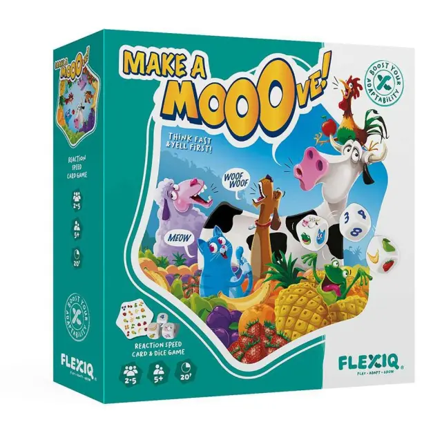 FlexiQ Επιτραπέζιο παιχνίδι με ζάρι & κάρτες 'Κάνε μια κίνηση'