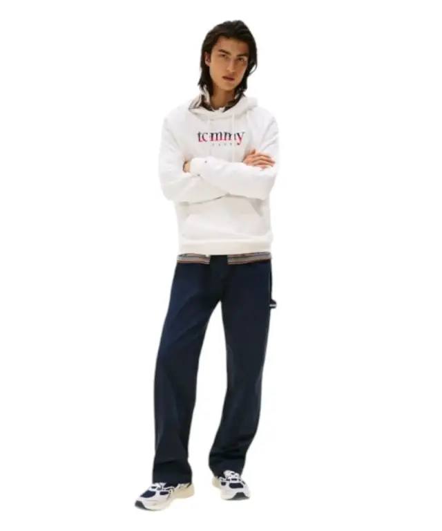 Tommy Hilfiger - Ανδρικό Φούτερ με Κουκούλα Terry DM0DM22642-YBL Εκρού 2