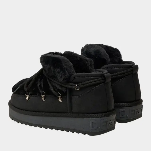 Μποτάκι Χιονιού D.Franklin Nordic TRK Fur Low Bomb DFSH370011-BLAC Μαύρο - 37 3