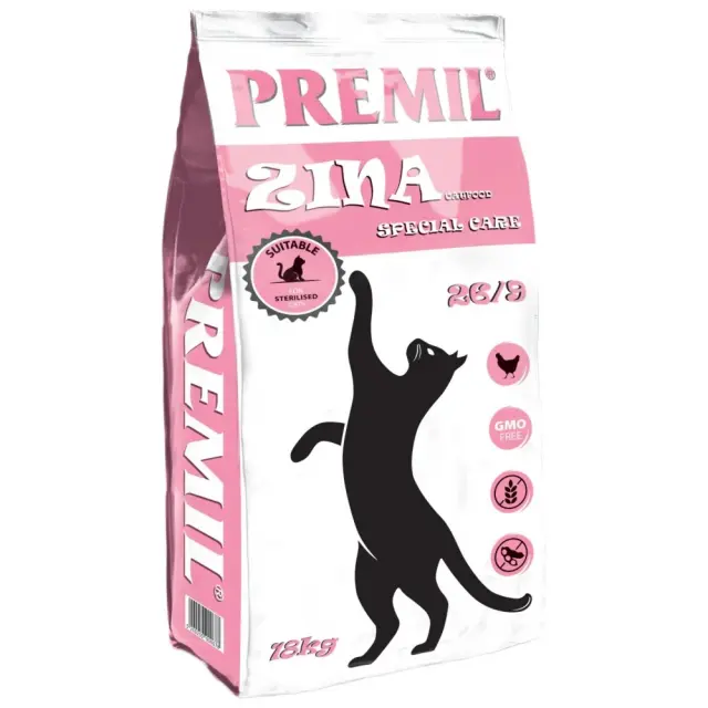 Premil Cat Food "Zina" 18kg