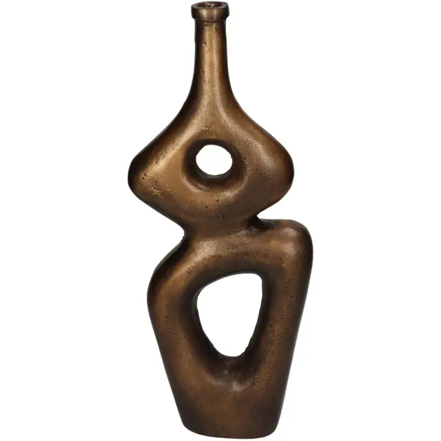 Βάζο Μπρονζέ Αλουμίνιο 16x5x39cm