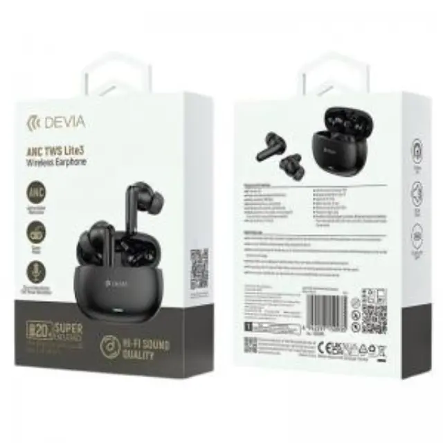 True Wireless Ακουστικά Bluetooth Devia EM423 Lite3 Μαύρο N71881 3