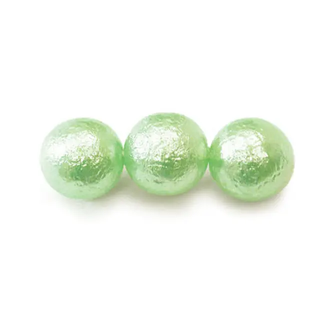 Χάντρα Czech Glass Pearl Ice Ø10mm - Mint ~11τεμ