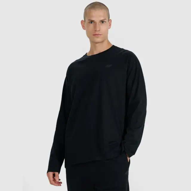 4F Sweatshirt Crew Black 4FWAW25TLONM474-20S - 2XL