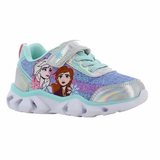 Modum Παιδικά Sneakers Frozen με Σκρατς και Φωτάκια Γαλάζιο 2