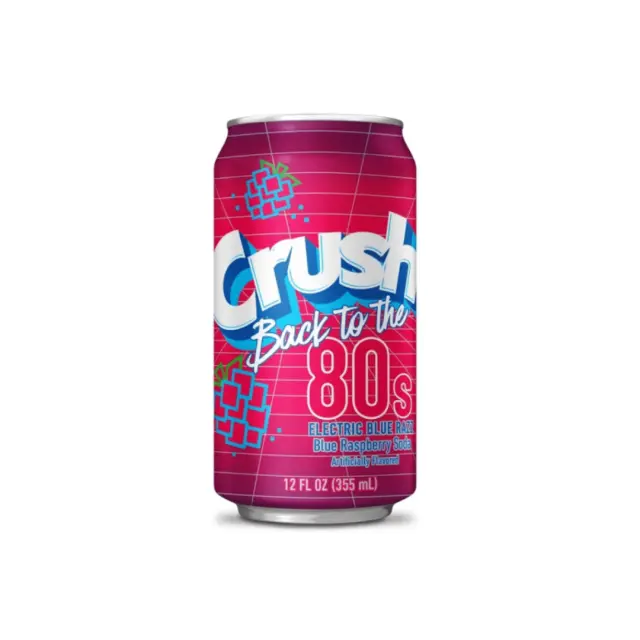 Crush Back To The 80s Electric Blue Razz ΧΓ 355ml