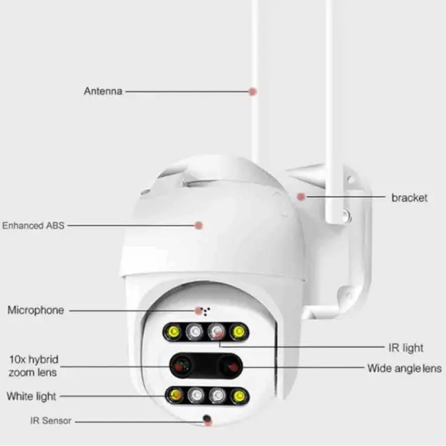 Andowl IP Κάμερα Παρακολούθησης Wi-Fi 4K Αδιάβροχη με Αμφίδρομη Επικοινωνία Q-S2000X 3