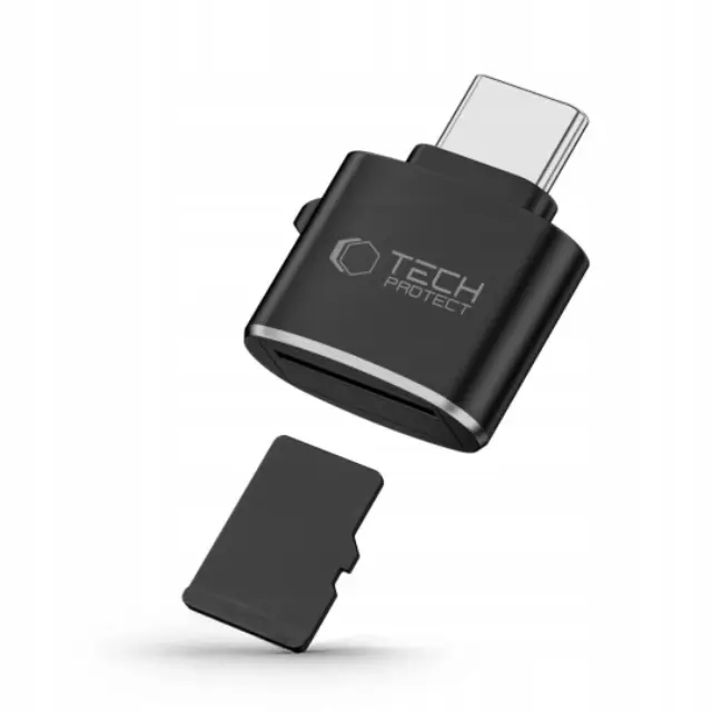 Tech-protect Ultraboost Type-c To Card Reader Micro Sd/tf Black 3