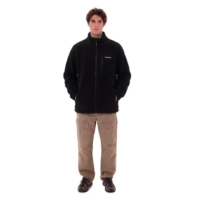Emerson Men's Full Zip Sherpa (262.EM290.27-Black) - Μαύρο 3