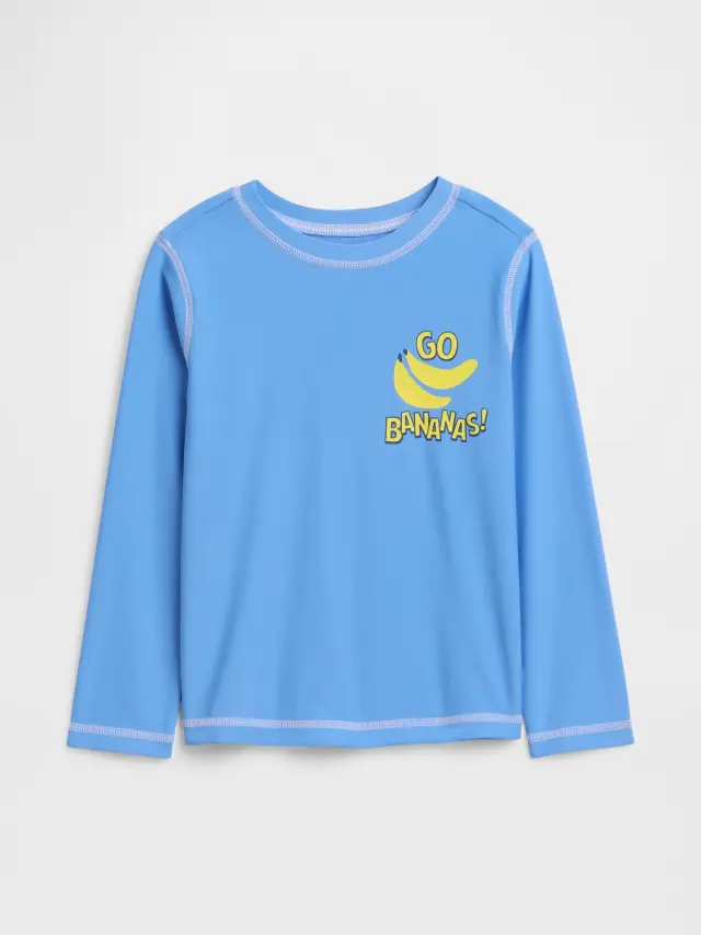 babyGap Rash Guard Μπλούζα Μαγιό με Σχέδια Union blue bananas