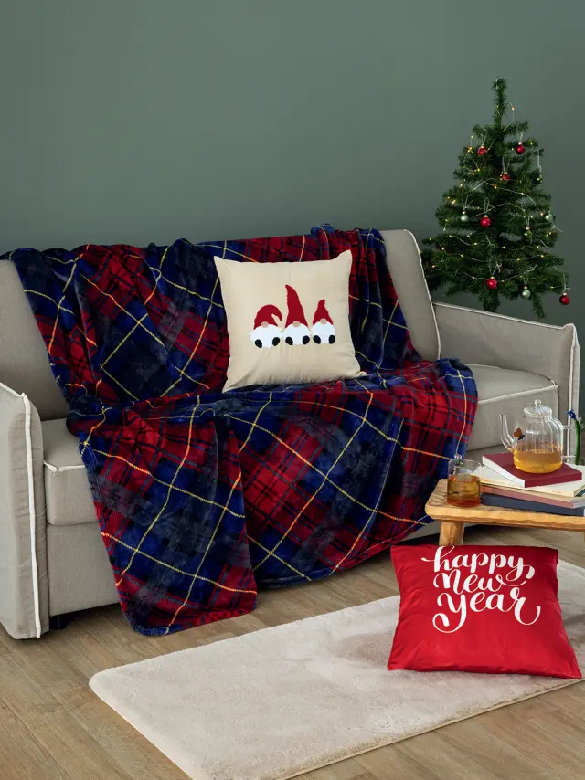 Κουβέρτα Καναπέ 160x220 300gsm Palamaiki Claus Flannel Fleece