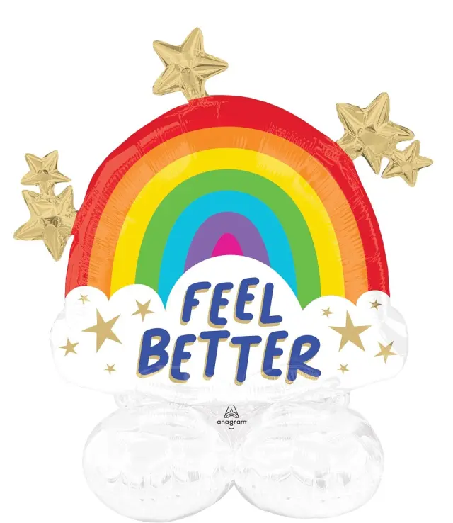 Μπαλόνι Φοιλ AiLoonz Rainbow Shine - Feel Better / 76 x 76 εκ