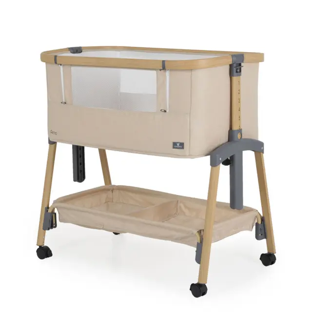 Cangaroo Amo Βρεφικό Λίκνο Συγκοίμησης Beige 3