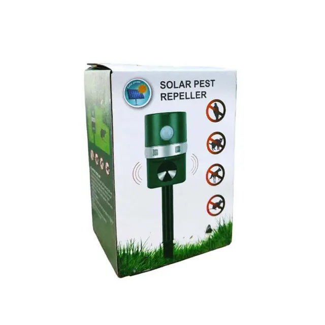 Solar Pest Repeller Συσκευή Υπερήχων Απώθησης Γατών / Πουλιών / Τρωκτικών / Φιδιών Ηλιακή 3