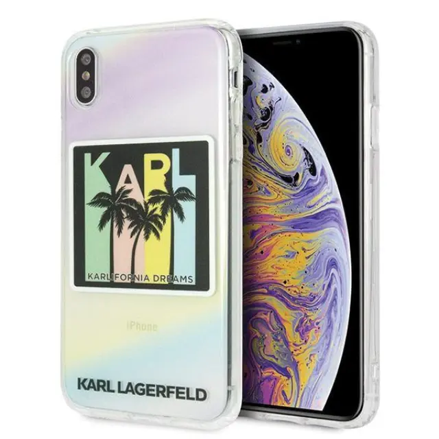 Karl Lagerfeld® Θήκη Σιλικόνης για iPhone Xs Max- Kalifornia Dreams (KLHCI65IRKD) 2