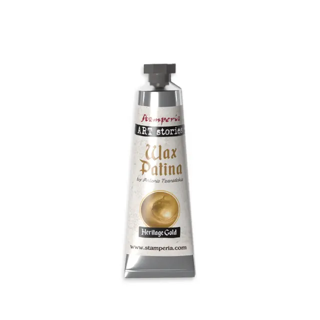 Wax Patina (Πατίνα κεριού) Stamperia 40ml, Heritage Gold