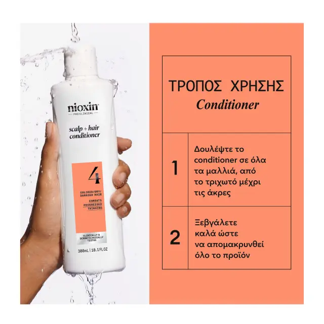 Nioxin Pro Clinical Scalp+Hair Conditioner 4 300ml 2