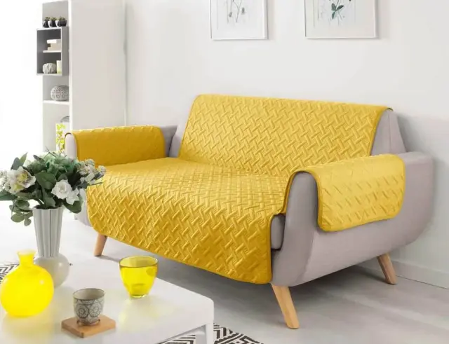 Κάλυμμα Καναπε Lounge Douceur d'intérieur με διαστάσεις 279x179cm - Yellow 1610053