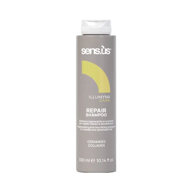 Illumyna Care Repair Shampoo 300ml by Sensus - για Θρέψη Και Αναδόμηση Ταλαιπωρημένων Εύθραυστων και Χημικά Επεξεργασμένων Μαλλιών
