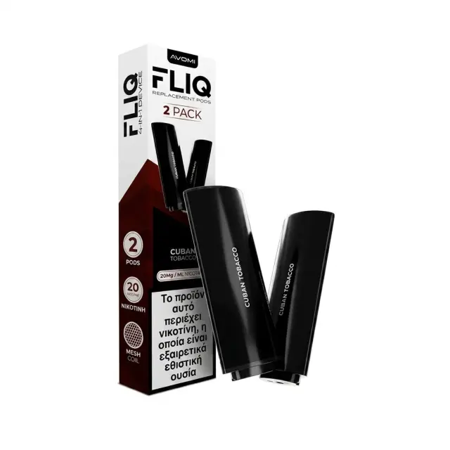 AVOMI FLIQ Cuban Tobacco Prefilled Pod 2ml 20mg (2τμχ)