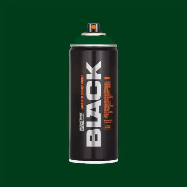 Montana Black Spray Paint 400ml BLK-6070 Tag Green