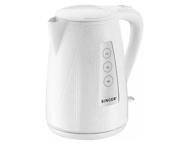 Βραστήρας Singer (SWK-WH800DOTS) 1.7L, 2200W - ΛευκόSWK-WH800DOTS