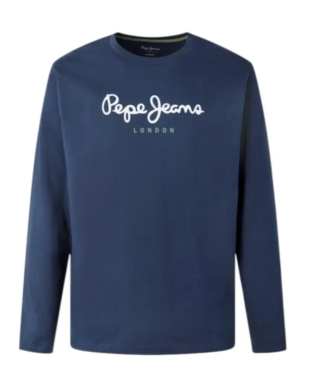 Pepe Jeans - Ανδρική Μπλούζα Μακρυμάνικη Eggo PM508209-595 Μπλε