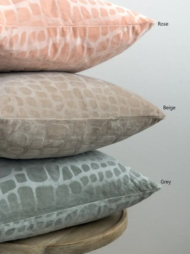 Διακοσμητική Μαξιλαροθήκη 45x45 Palamaiki Flo Flannel-Sherpa- Grey
