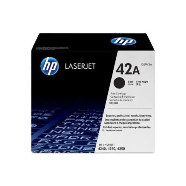 HP 42A Γνήσιο Toner Laser Εκτυπωτή Μαύρο 10000 Σελίδων Q5942A