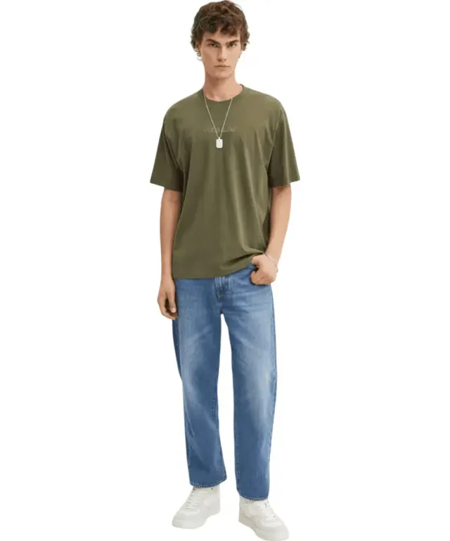 Guess - Ανδρικό T-shirt Regular Fit M4YI44K8FQ4-G8EV Πράσινο 2