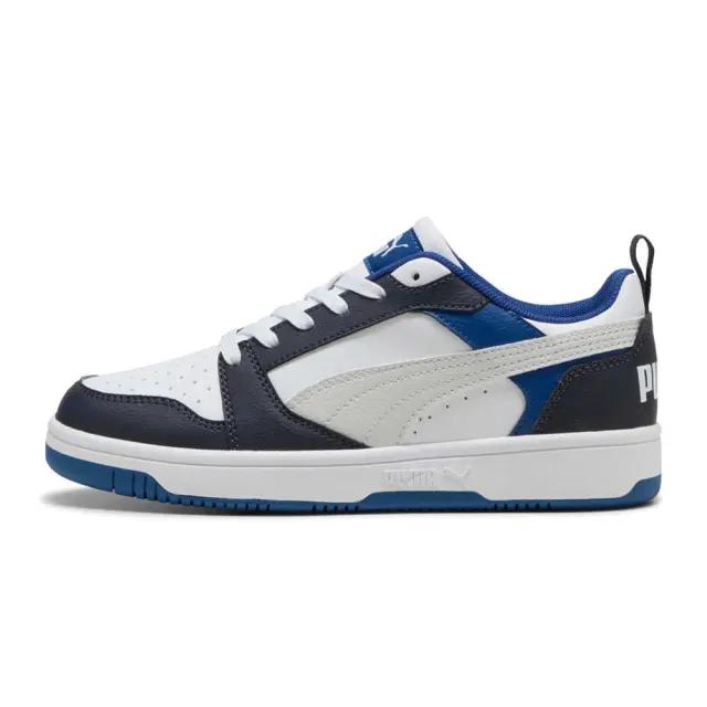 Puma Kids Rebound v6 Lo JR Άσπρο - Μπλε 393833-28 (Puma) - 38