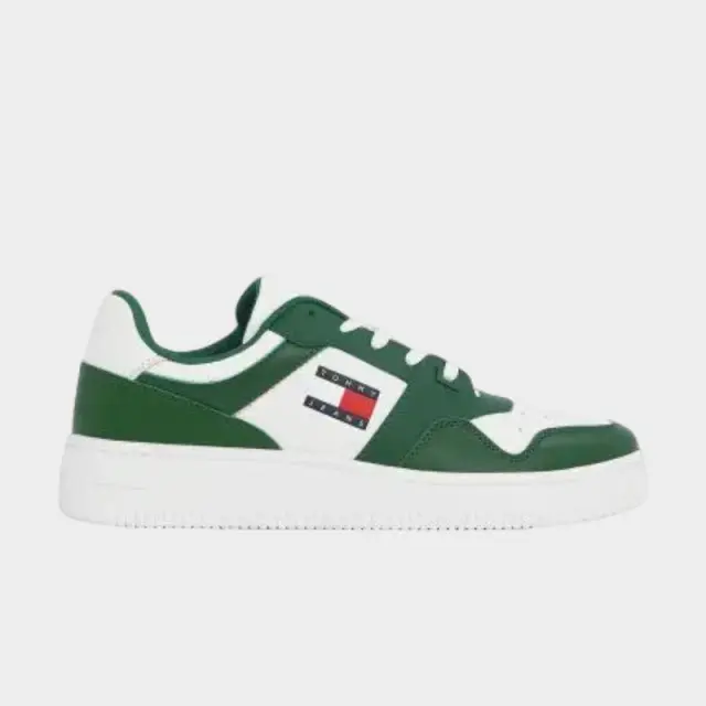 Tommy Hilfiger - Ανδρικά Δερμάτινα Sneakers Tjm Retro Basket Ess EM0EM01395-L2P Πράσινο - 46