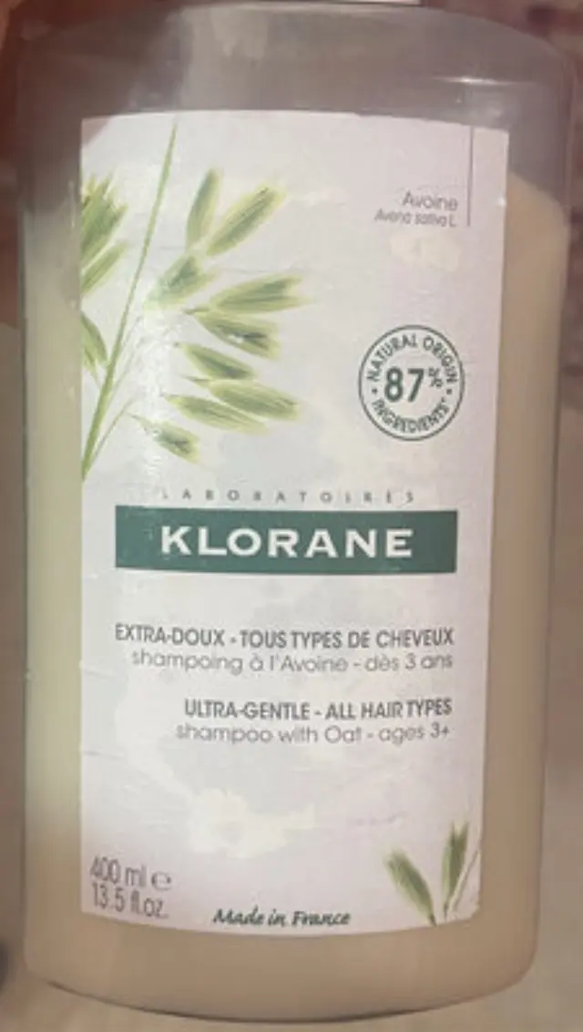 Klorane Oat Milk Σαμπουάν Καθημερινής Χρήσης για Όλους τους Τύπους Μαλλιών 400ml